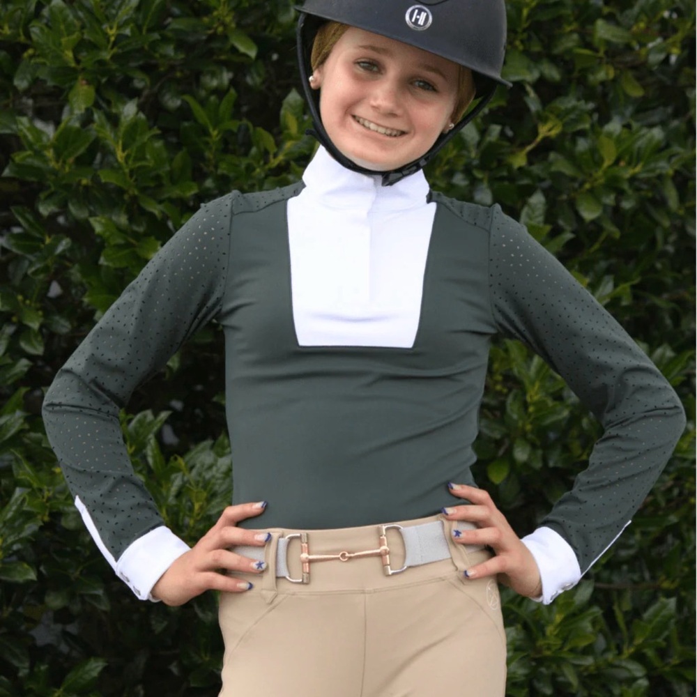 Girls Free Ride equestrian show shirt